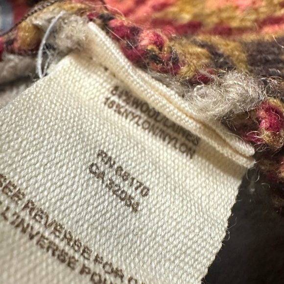 Free People Cardigan Sweater Fairy Grunge Knit Wool Boho Nordic Size Medium - Picture 5 of 6